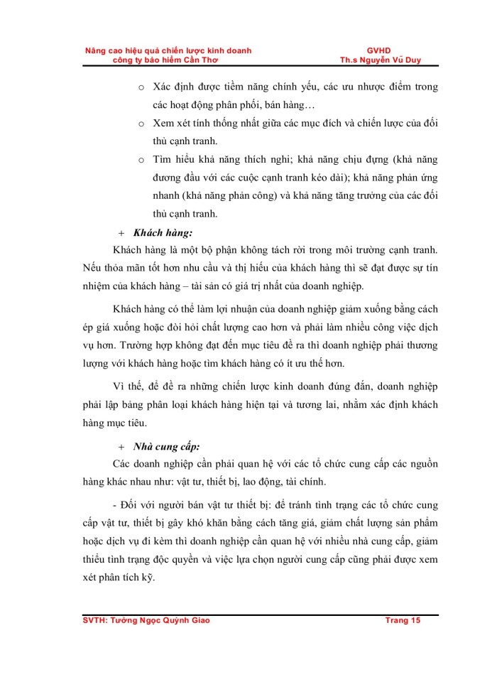 image for page Nâng cao hiệu quả chiến lược kinh doanh                                                  GVHD              công ty bảo hiểm Cần Thơ
