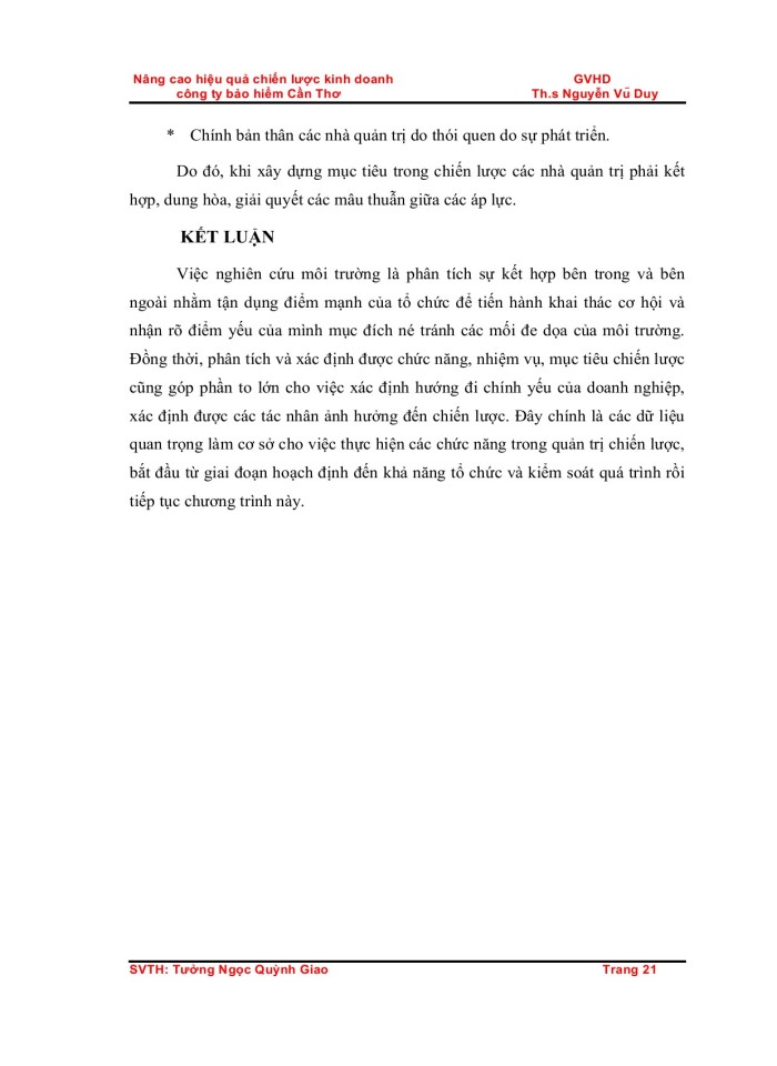 image for page Nâng cao hiệu quả chiến lược kinh doanh                                                  GVHD              công ty bảo hiểm Cần Thơ