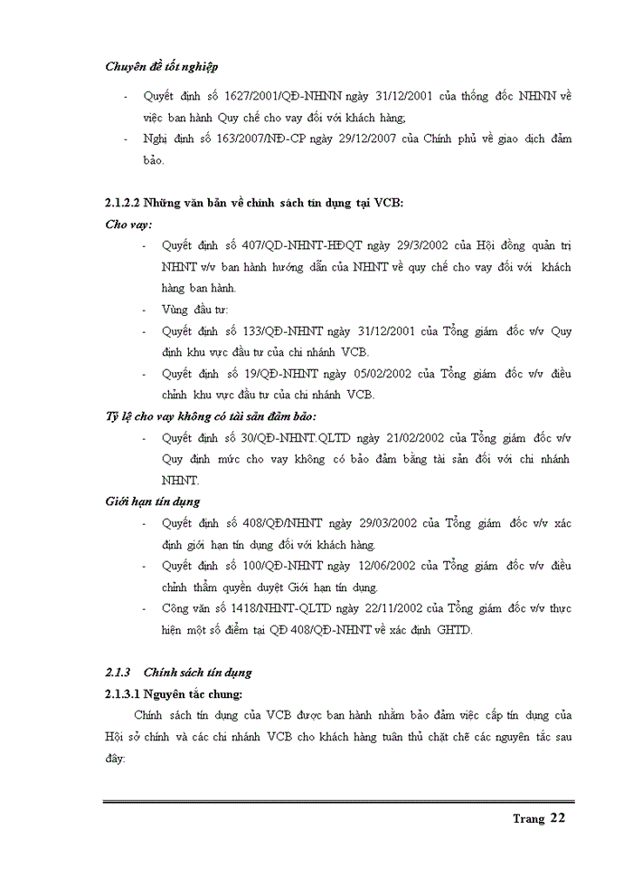 image for page Đánh giá hoạt động tín dụng cá nhân tại NHTMCP Ngoại Thương chi nhánh Tân Định