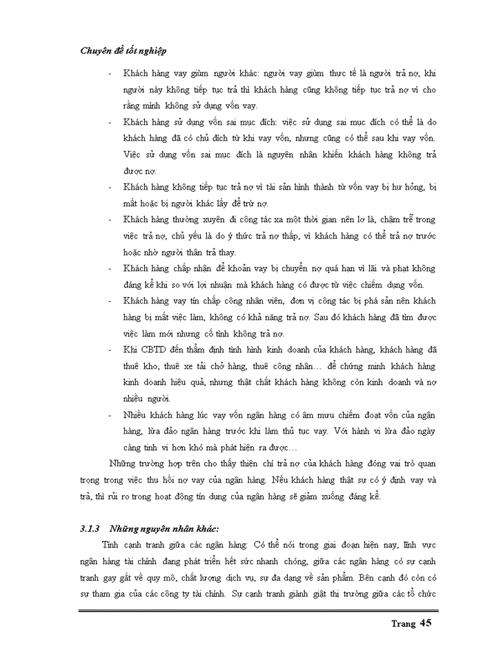 image for page Đánh giá hoạt động tín dụng cá nhân tại NHTMCP Ngoại Thương chi nhánh Tân Định