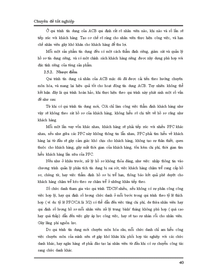 image for page Giải pháp cải tiến qui trình tín dụng cá nhân tại Ngân hàng TMCP  Á Châu
