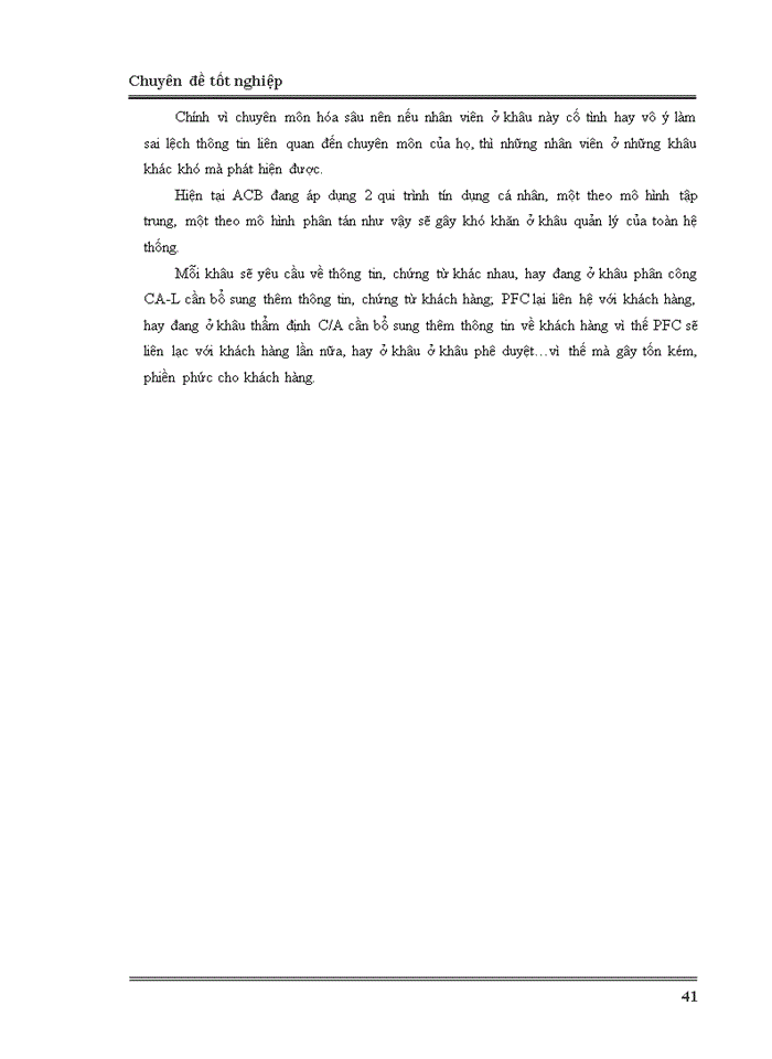 image for page Giải pháp cải tiến qui trình tín dụng cá nhân tại Ngân hàng TMCP  Á Châu