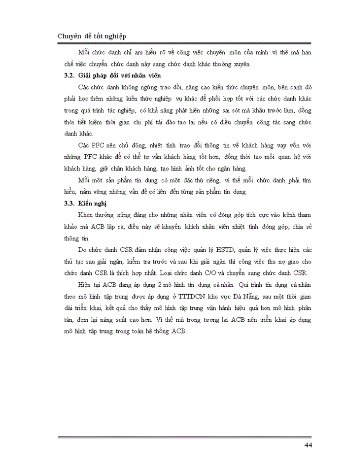 image for page Giải pháp cải tiến qui trình tín dụng cá nhân tại Ngân hàng TMCP  Á Châu