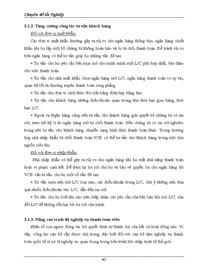 image for page Giải pháp nâng cao hiệu quả hoạt động thanh toán xuất nhập khẩu bằng phương thức tín dụng chứng từ tại ngân hàng tmcp ngoại thương việt nam
