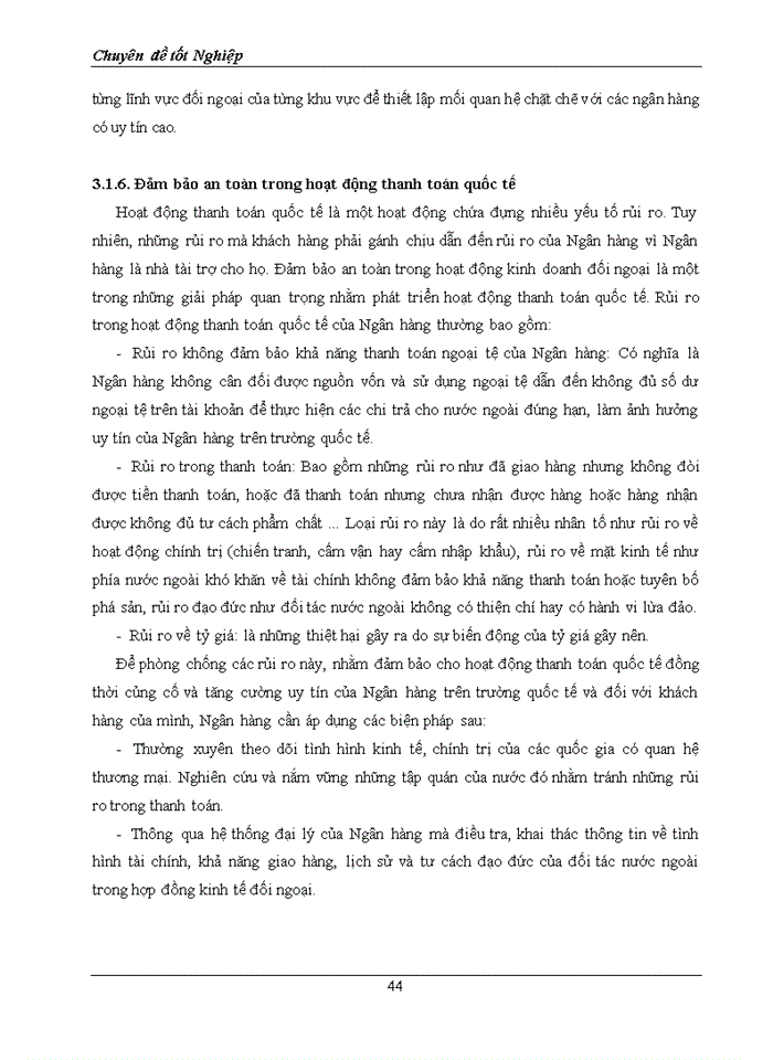 image for page Giải pháp nâng cao hiệu quả hoạt động thanh toán xuất nhập khẩu bằng phương thức tín dụng chứng từ tại ngân hàng tmcp ngoại thương việt nam