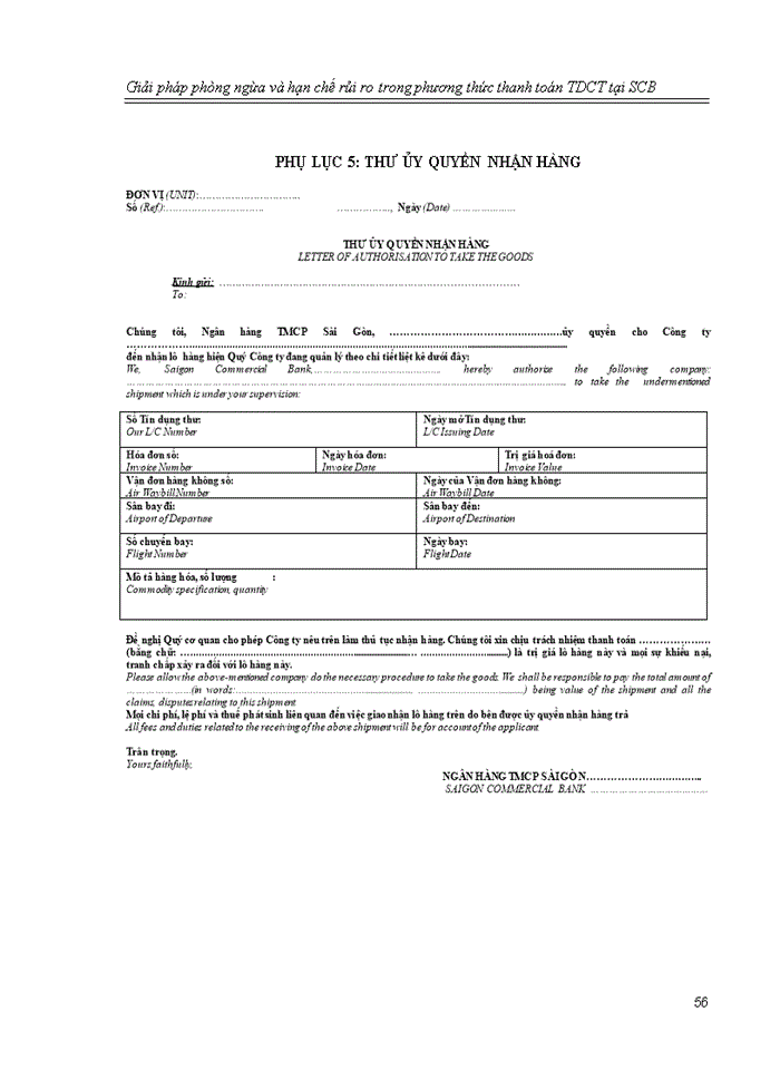 image for page Giải pháp phòng ngừa và hạn chế rủi ro
trong phương thức thanh toán tín dụng chứng từ 
tại ngân hàng thương mại cổ phần sài gòn