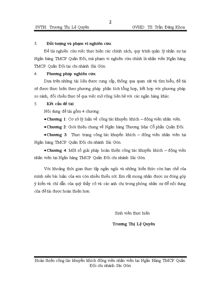 image for page Hoàn thiện công tác khuyến khích – động viên nhân viên tại Ngân hàng Thương mại Cổ phần Quân Đội