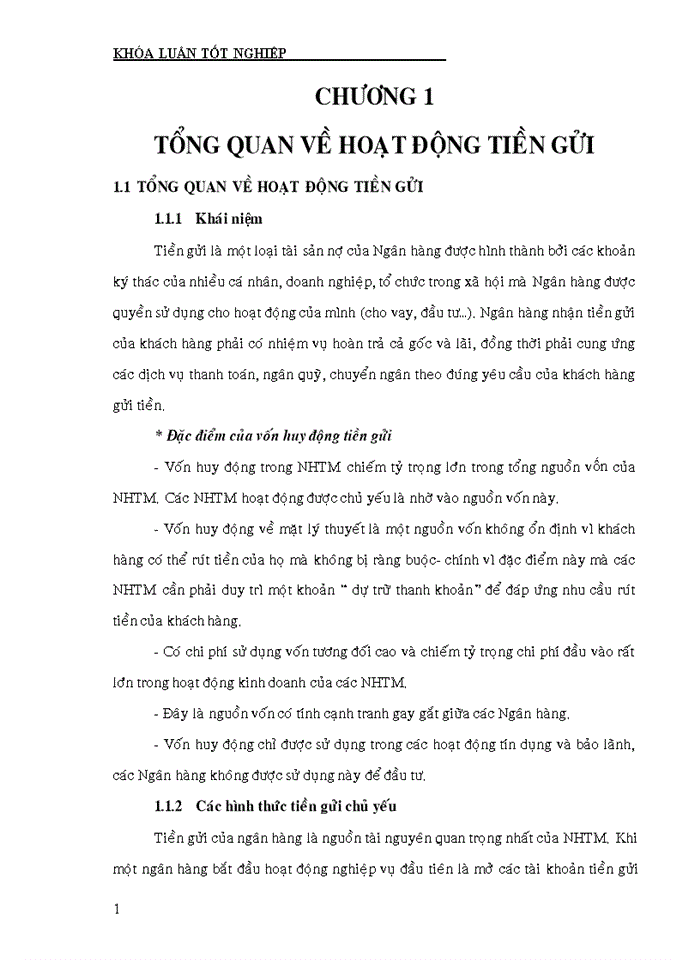 Hoạt động huy động  tiền gửi tại ngân hàng TMCP Việt Á