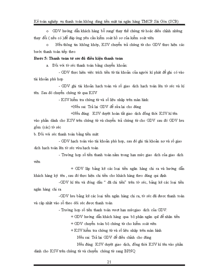 image for page Kế toán nghiệp vụ thanh toán khễng dùng tiền mặt tại ngân hàng tmcp sài gền (scb)