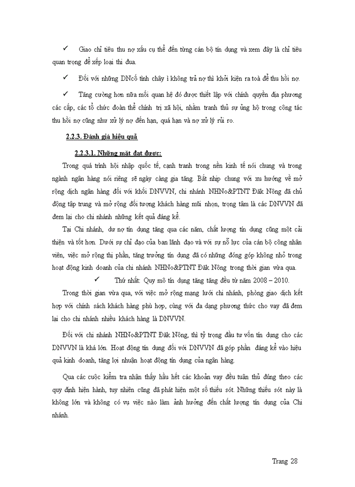image for page Nâng cao hiệu quả cho vay đối với doanh nghiệp vừa và nhỏ tại ngân hàng nông nghiệp và phát triển nông thôn tỉnh đăk nông