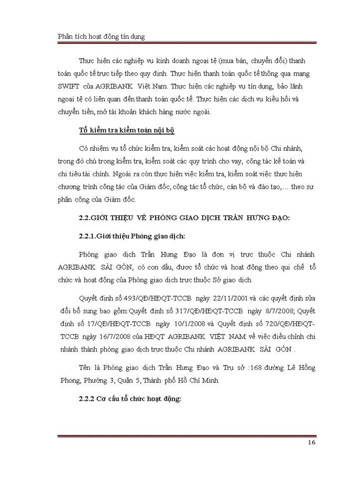 image for page Phân tích hoạt động tín dụng