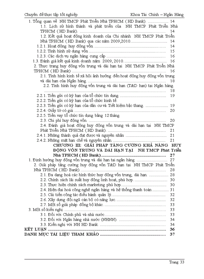 image for page Tăng cường khả năng huy động vốn trung và dài hạn tại  NH TMCP Phát Triển Nhà TPHCM ( HD Bank)
