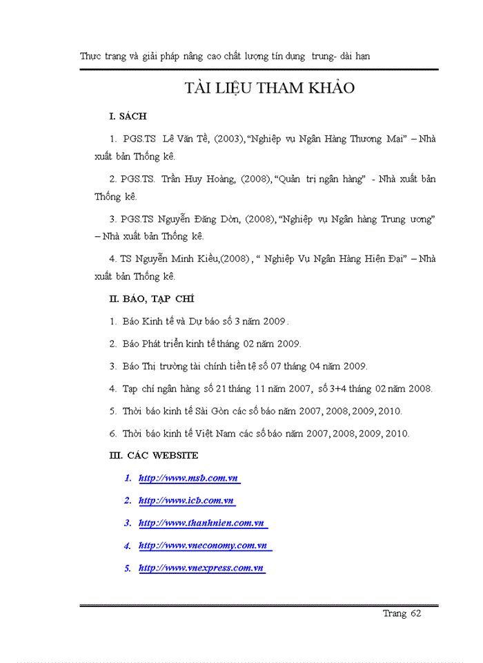 image for page Thực trạng và giải pháp nâng cao chất lượng tín dụng Trung-Dài hạn