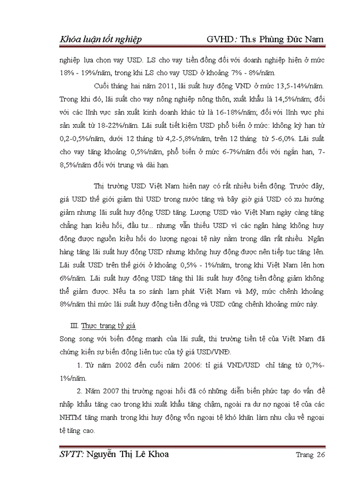 image for page Vấn đề lạm phát  Lãi suất  Tỷ giá hối đoái. Tác động của chúng đối với tình hình tài chính của các doanh nghiệp Việt Nam