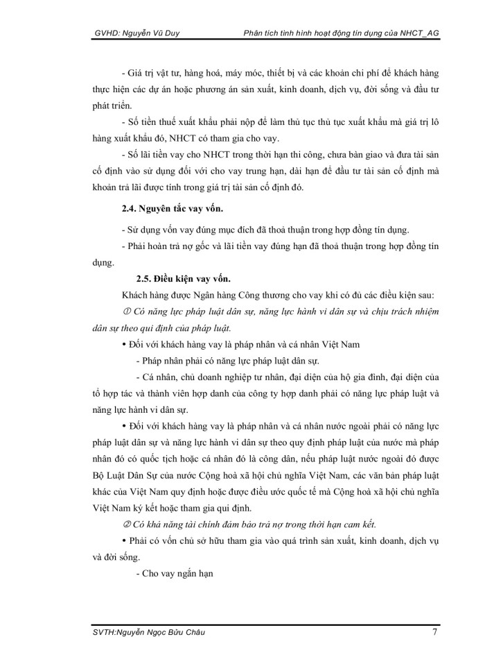 image for page Phân tích tình hình hoạt đồng tín dụng của NHCT AG