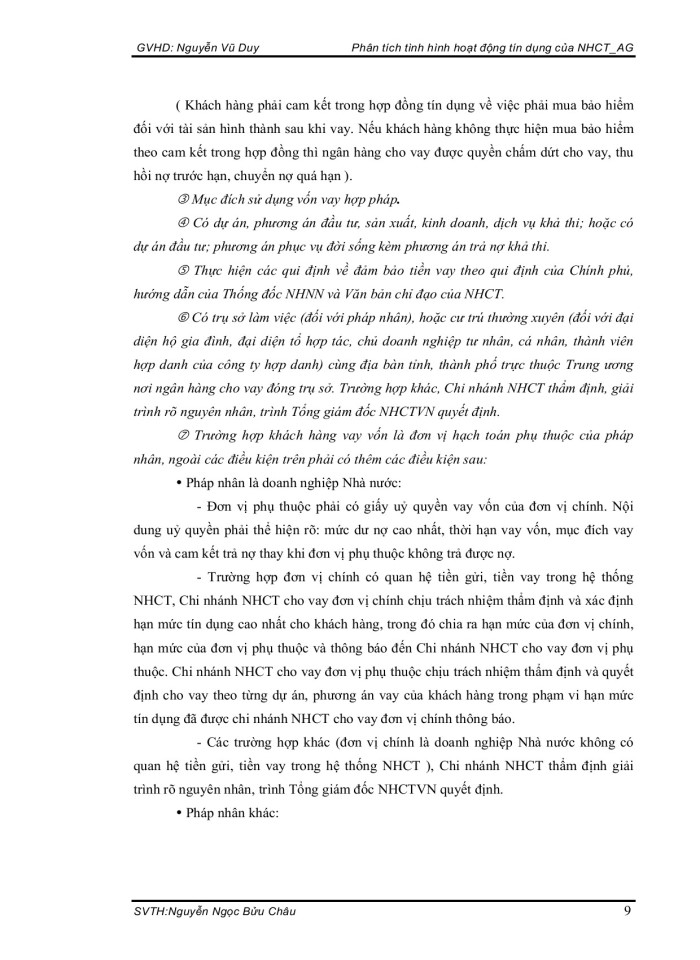 image for page Phân tích tình hình hoạt đồng tín dụng của NHCT AG