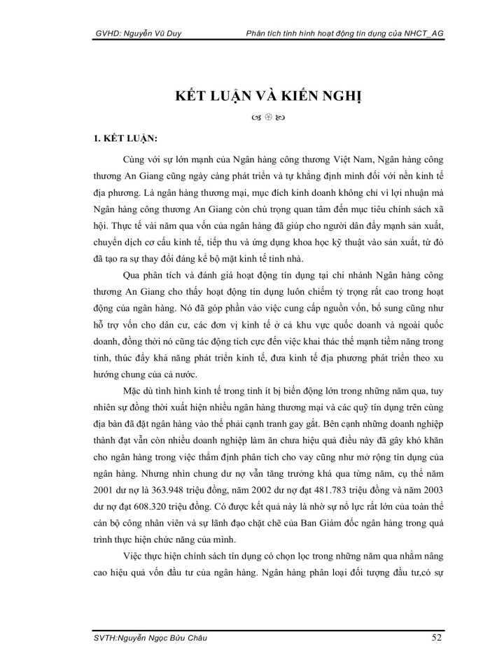 image for page Phân tích tình hình hoạt đồng tín dụng của NHCT AG