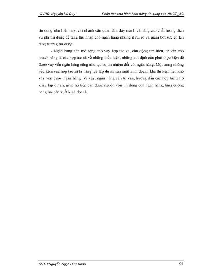 image for page Phân tích tình hình hoạt đồng tín dụng của NHCT AG