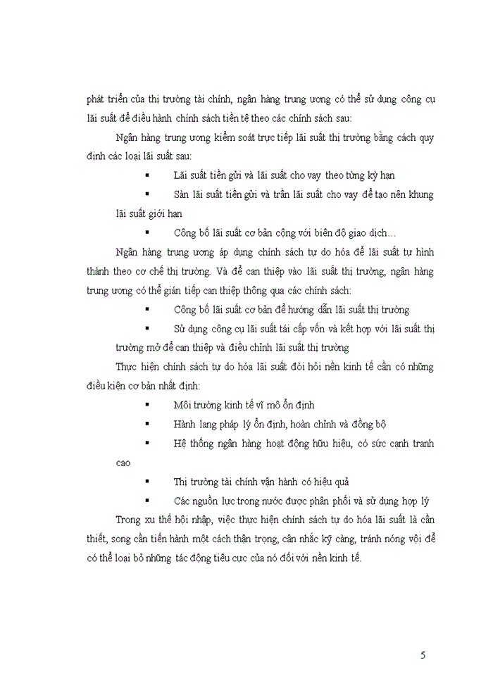 Ảnh hưởng của các chính sách tiền tệ đến hoạt động tín dụng của các ngân hàng thương mại việt nam