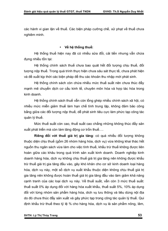 image for page Đánh giá hiệu quả quản lý thuế