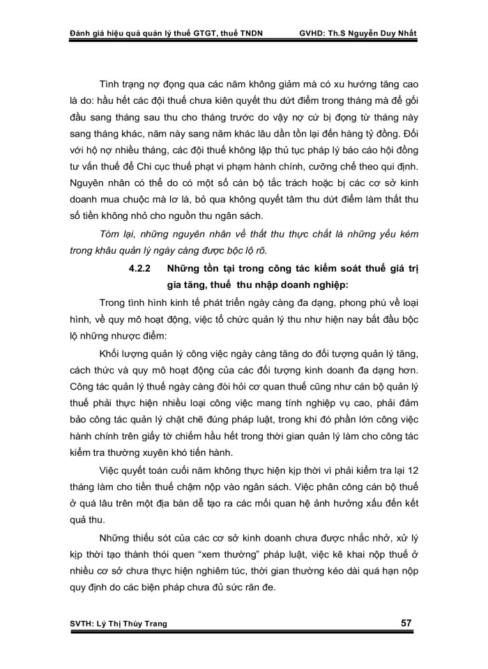 image for page Đánh giá hiệu quả quản lý thuế