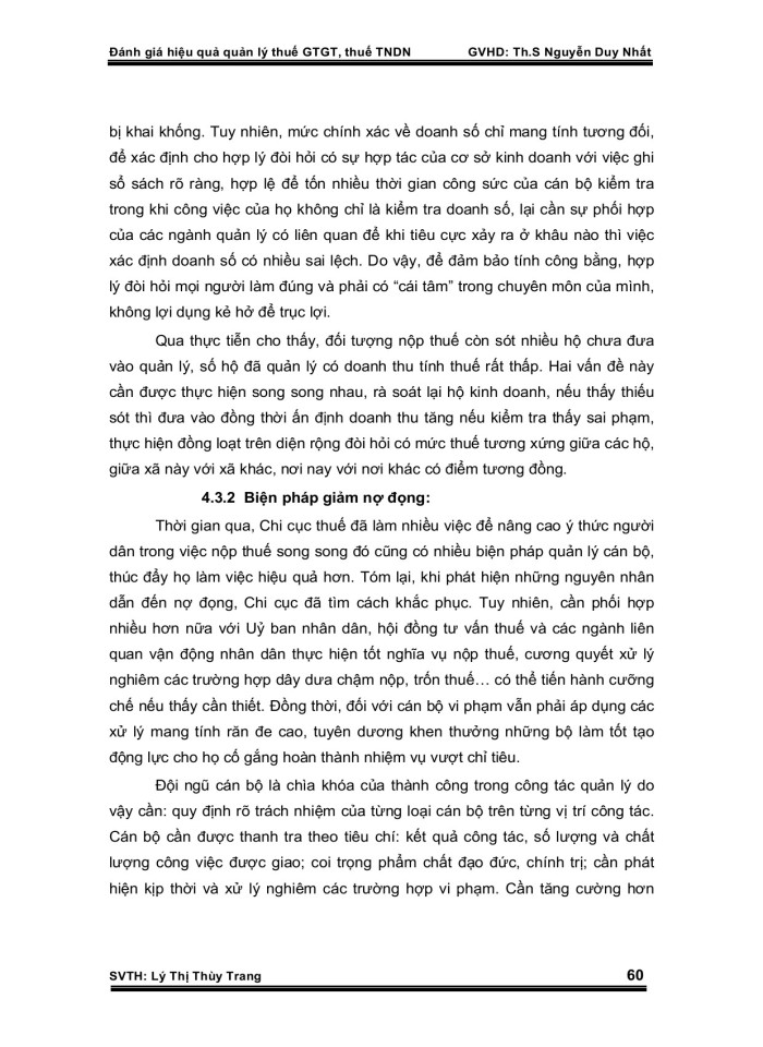 image for page Đánh giá hiệu quả quản lý thuế