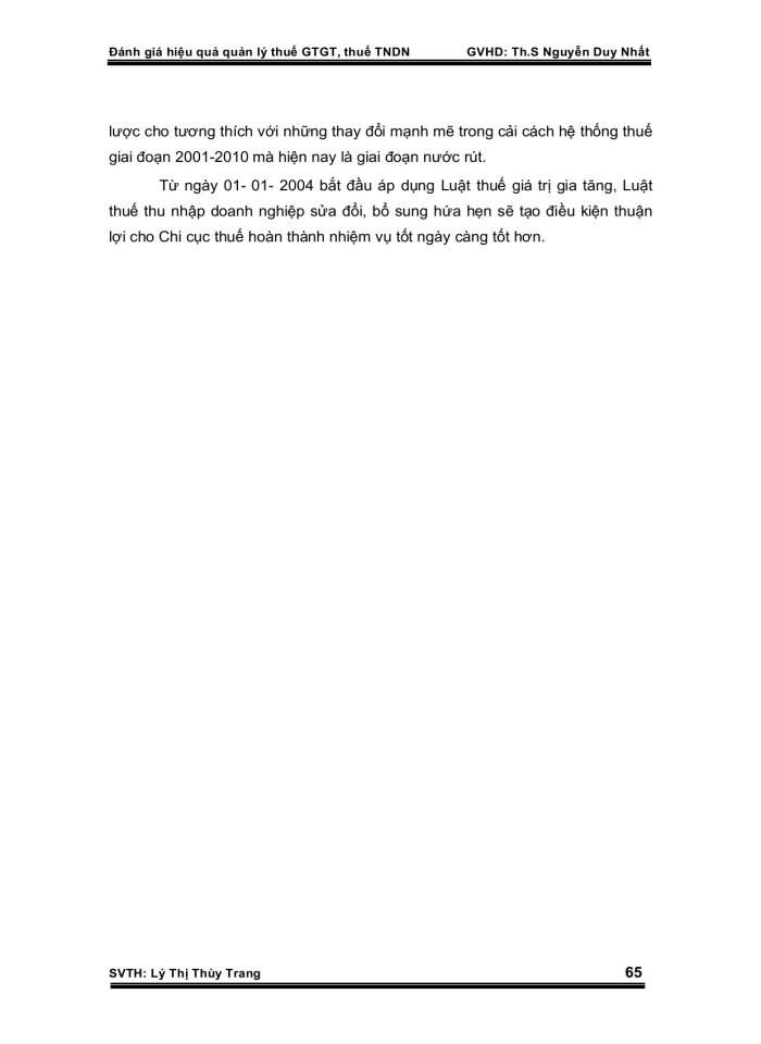 image for page Đánh giá hiệu quả quản lý thuế