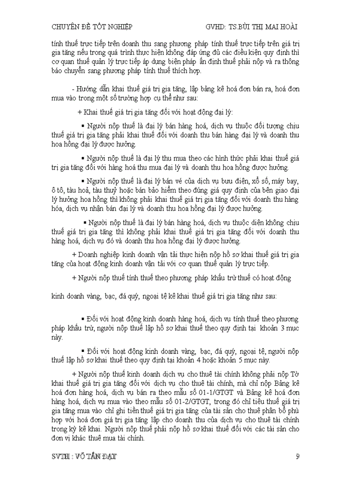 image for page Quản lý thu thuế và thuế gtgt