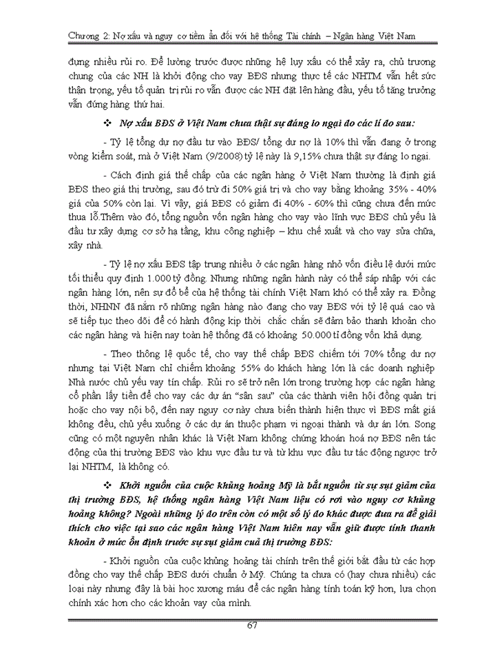 image for page Nguy cơ nợ xấu ở Việt Nam góc nhìn từ khủng hoảng Nhật và Mỹ