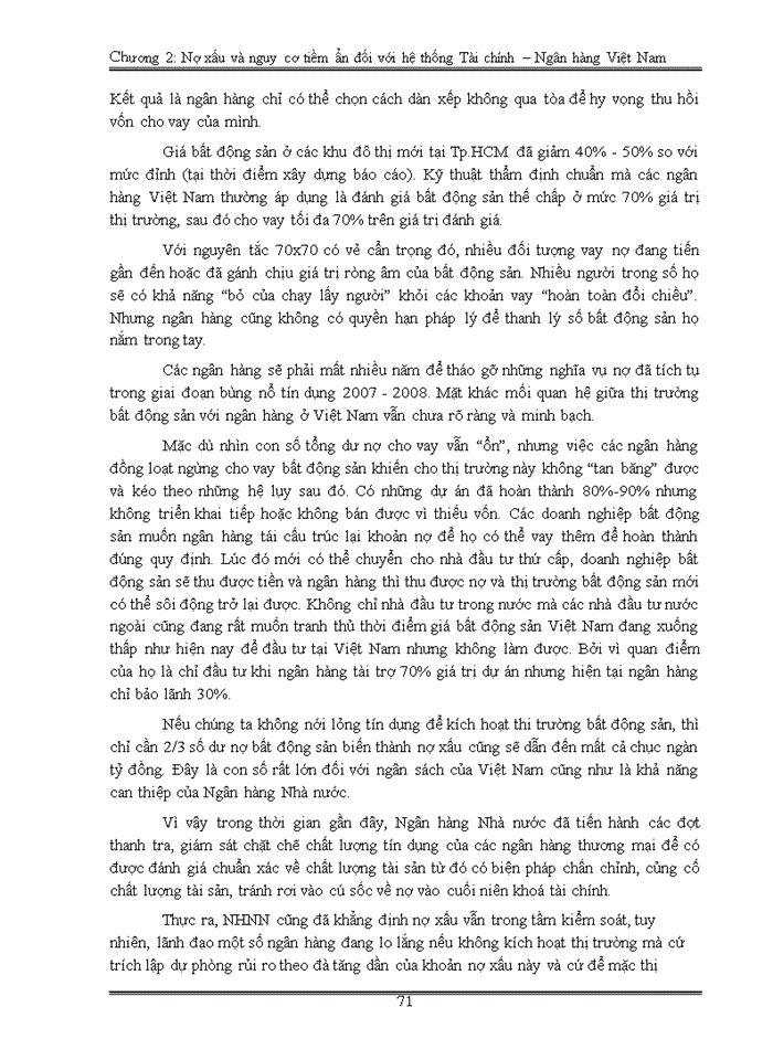 image for page Nợ xấu và nguy cơ tiềm ẩn đối với tài chính ngân hàng Việt Nam