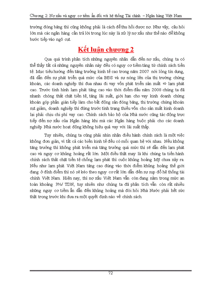 image for page Nợ xấu và nguy cơ tiềm ẩn đối với tài chính ngân hàng Việt Nam