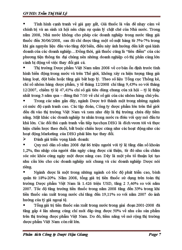 image for page Phân tích  Công ty cổ phần Dược Hậu Giang