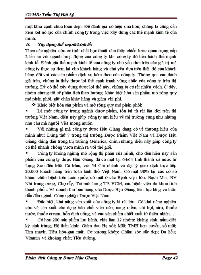 image for page Phân tích  Công ty cổ phần Dược Hậu Giang