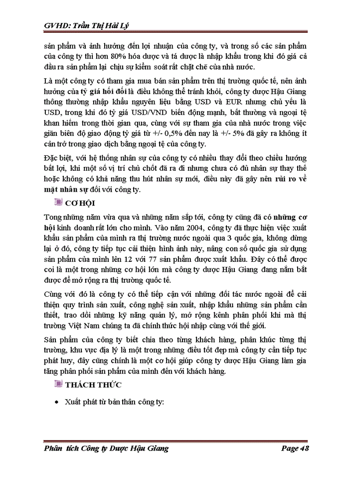 image for page Phân tích  Công ty cổ phần Dược Hậu Giang