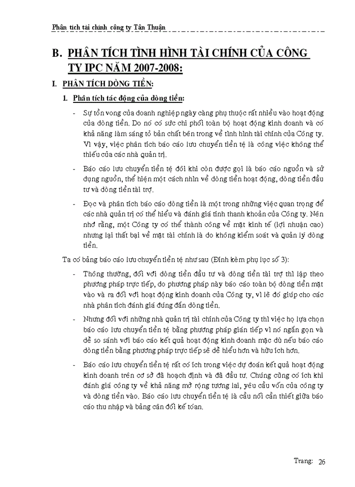 image for page Phân tích tài chính công ty Tân Thuận