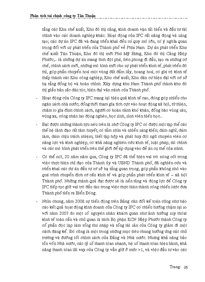 image for page Phân tích tài chính công ty Tân Thuận