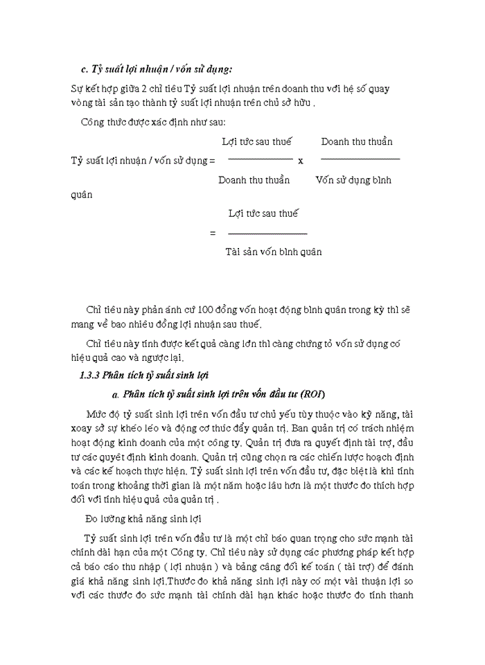 image for page Phân tích tình hình tài chính tại công ty CP KD máy TBCN Thiết Lập