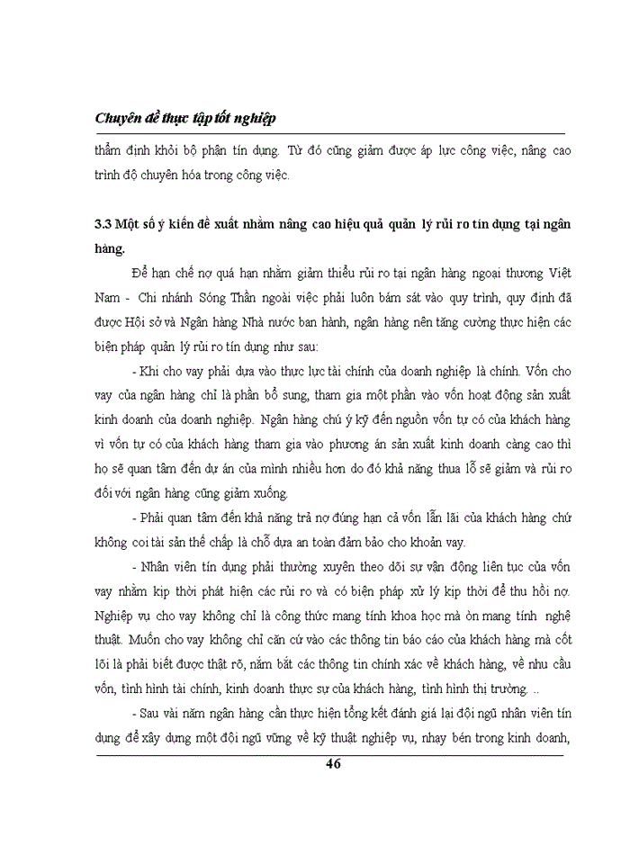 image for page Quản trị rủi ro tín dụng trong hoạt động kinh doanh của ngân hàng thương mại cổ phần ngoại thương việt nam