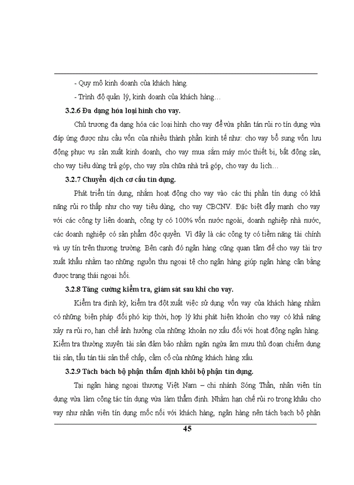 image for page Quản trị rủi ro tín dụng trong hoạt động kinh doanh của ngân hàng thương mại cổ phần ngoại thương việt nam