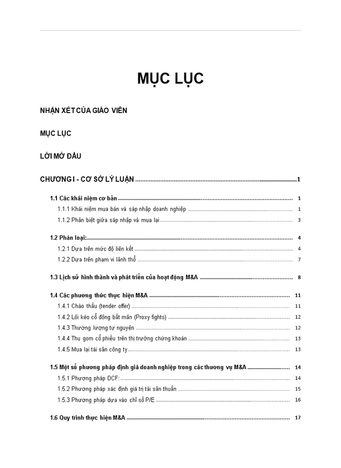 Hoạt động mua lại và sáp nhập M&A