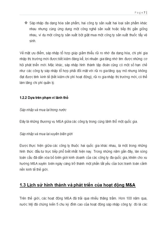 image for page Hoạt động mua lại và sáp nhập M&A