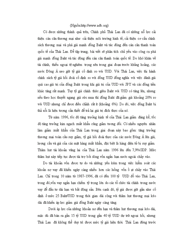 image for page Xu hướng cán cân vãng lai việt nam hậu khủng hoảng tài chính toàn cầu