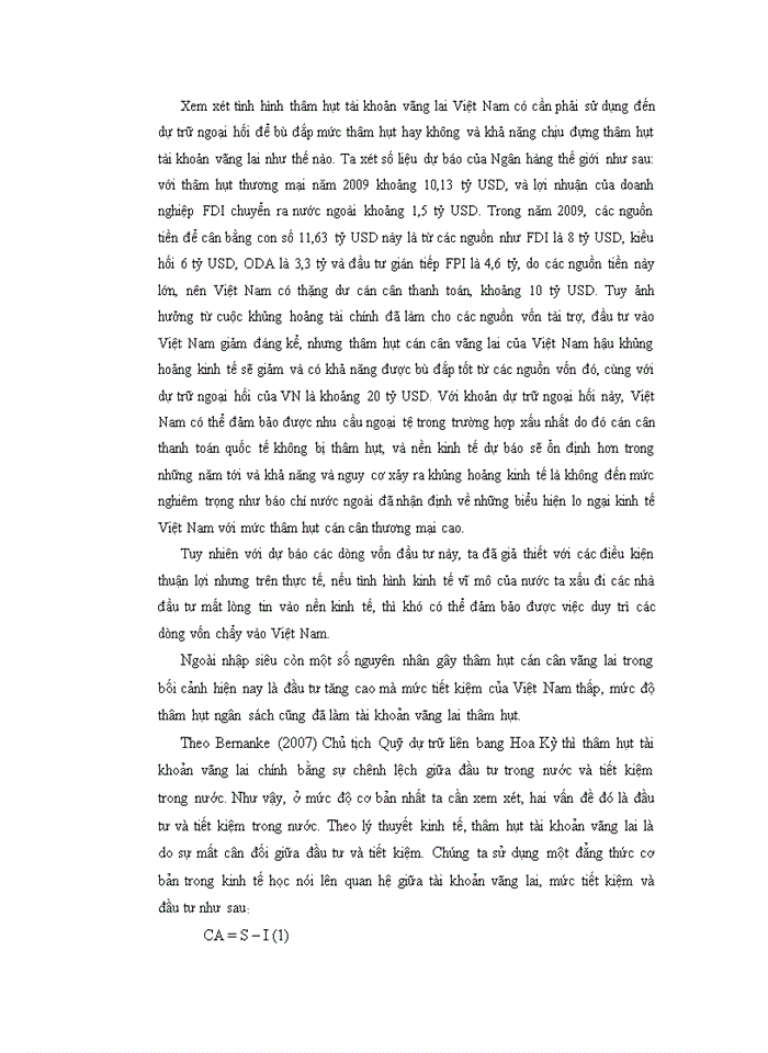 image for page Xu hướng cán cân vãng lai việt nam hậu khủng hoảng tài chính toàn cầu