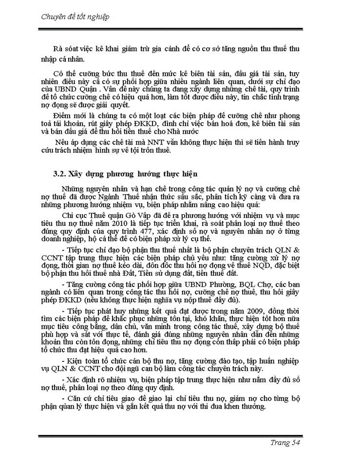 image for page Công tác cưỡng chế nợ thuế tại chi cục thuế quận gò vấp.