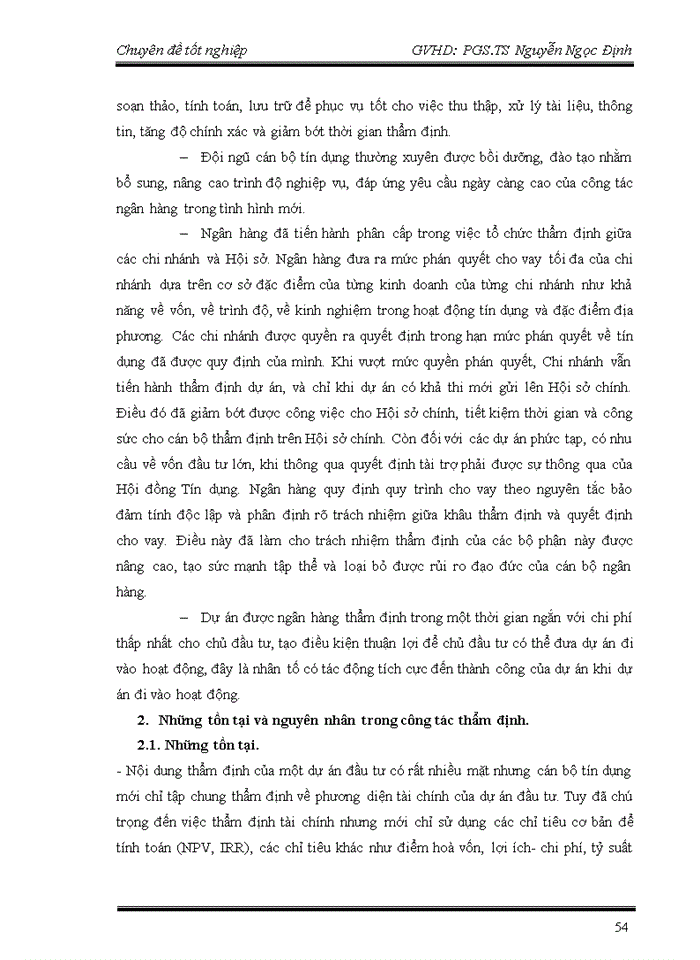 image for page Giải pháp nâng cao chất lượng thẩm định trong hoạt động cho vay trung và dài hạn tại ngân hàng phương đông  chi nhánh chợ lớn.
