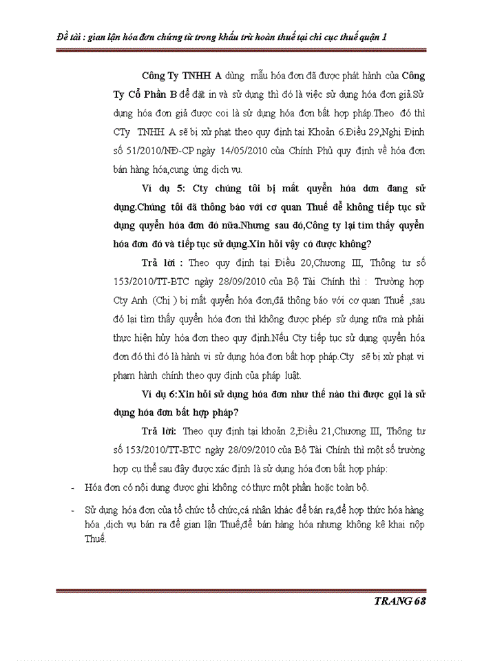 image for page Gian lận hóa đơn chứng từ trong khấu trừ hoàn thuế tại chi cục thuế quận 1