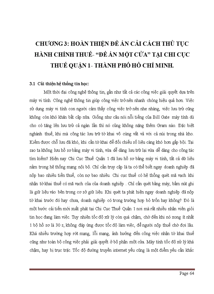 image for page Thủ tục hành chính thuế và đề án một cửa