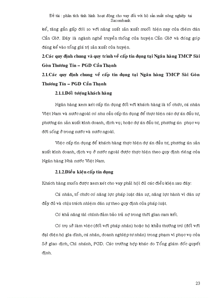 image for page Phân tích tình hình hoạt động cho vay đối với hộ sản xuất nông nghiệp tại Sacombank