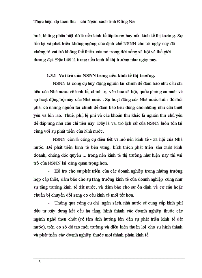 Thực hiện dự toán thu – chi Ngân sách tỉnh Đồng Nai