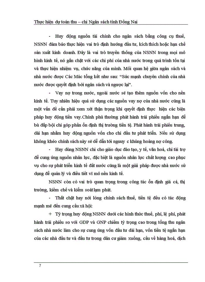 image for page Thực hiện dự toán thu – chi Ngân sách tỉnh Đồng Nai